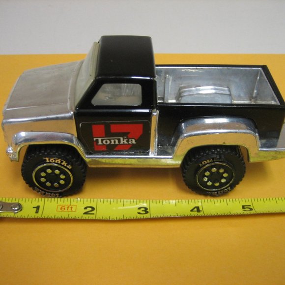 Tonka Other - Vintage 1979 TONKA TRUCK 4x4 Silver Chrome & Black Pick Up Pickup Truck